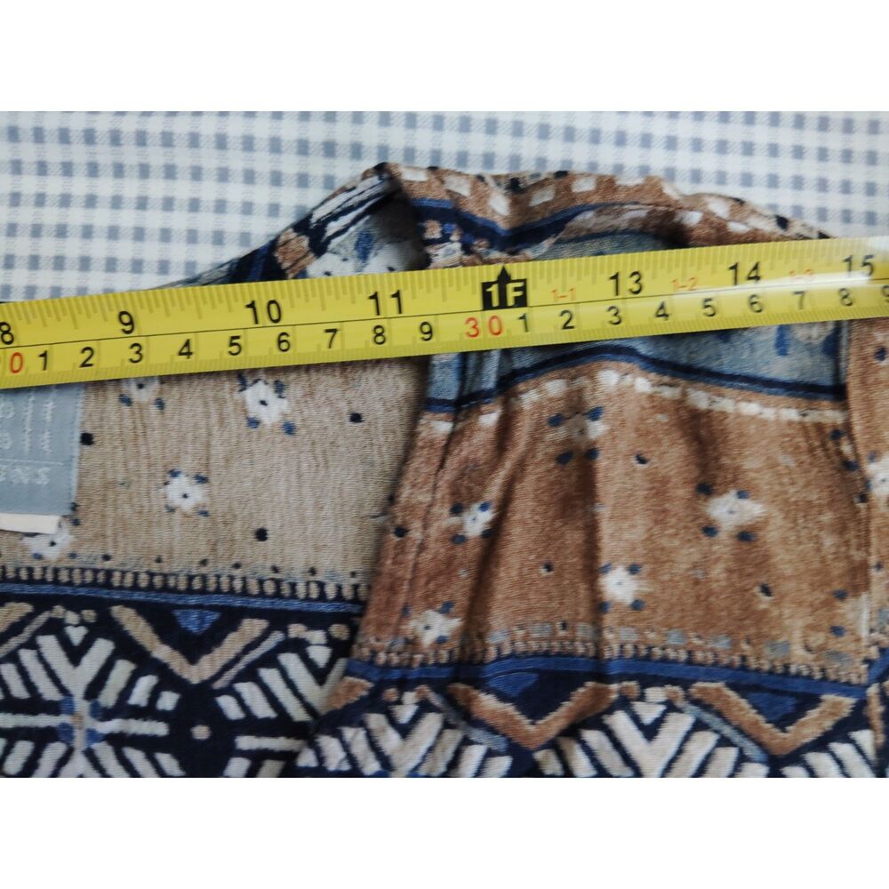 Rabbit Rabbit Rabbit Designs Tribal Prints Boho Blouse Size 12M - Picture 7 of 13